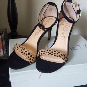 Sole Society Dace Leopard Sandals